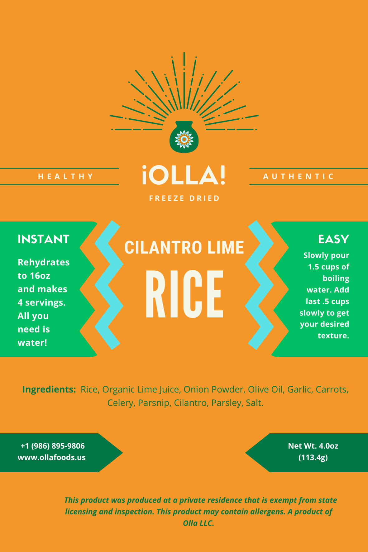 Cilantro Lime Rice (no address)